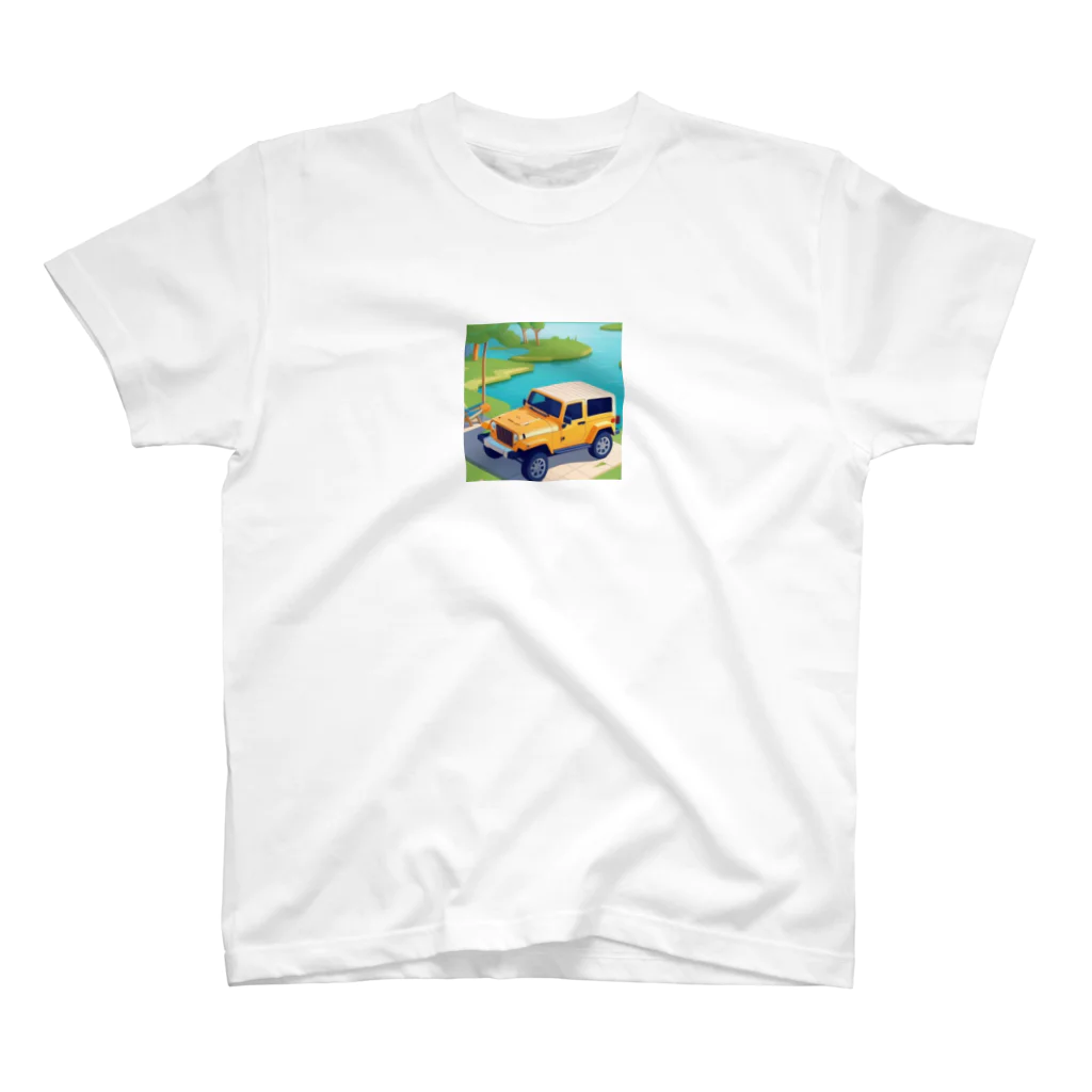 onzo_BGMの湖畔のクロスカントリー スタンダードTシャツ