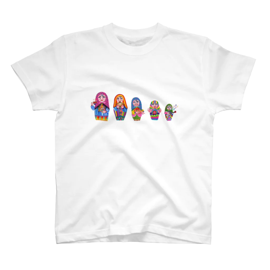 ザ・ハレーションズのマトリョーシカのマト子ちゃん スタンダードTシャツ