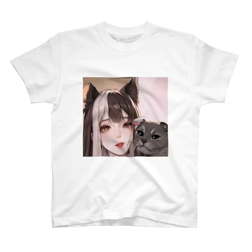 ラッキーLOVEの猫耳地雷っ娘2 Regular Fit T-Shirt