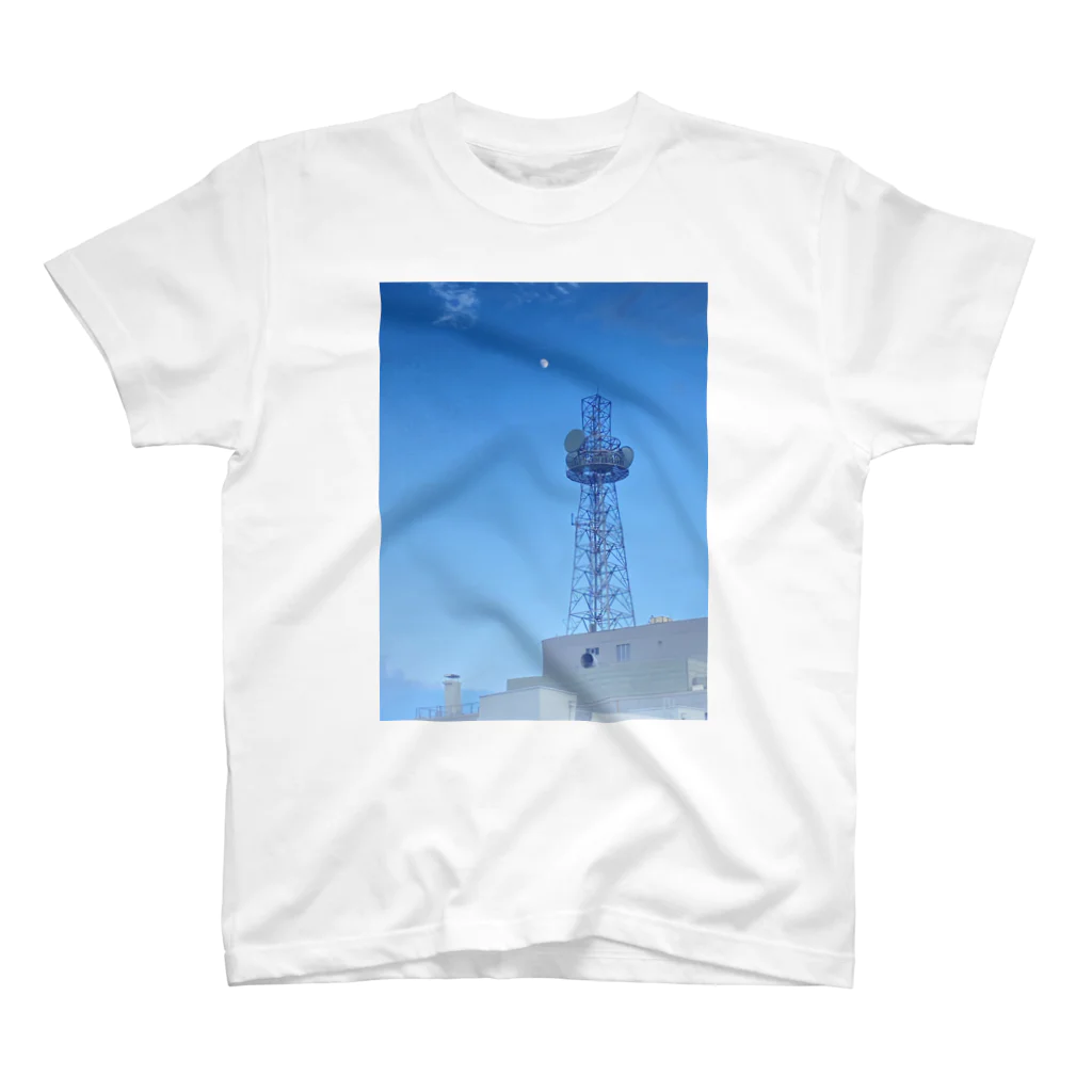 🌏🔩🌕🪐💫🌿の空と鉄塔A スタンダードTシャツ
