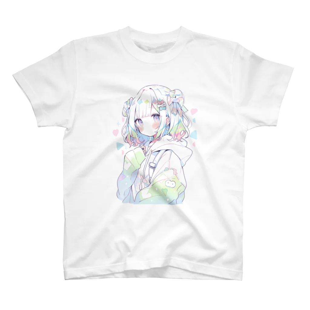 pomekopomepomeのふわふわちゃん スタンダードTシャツ