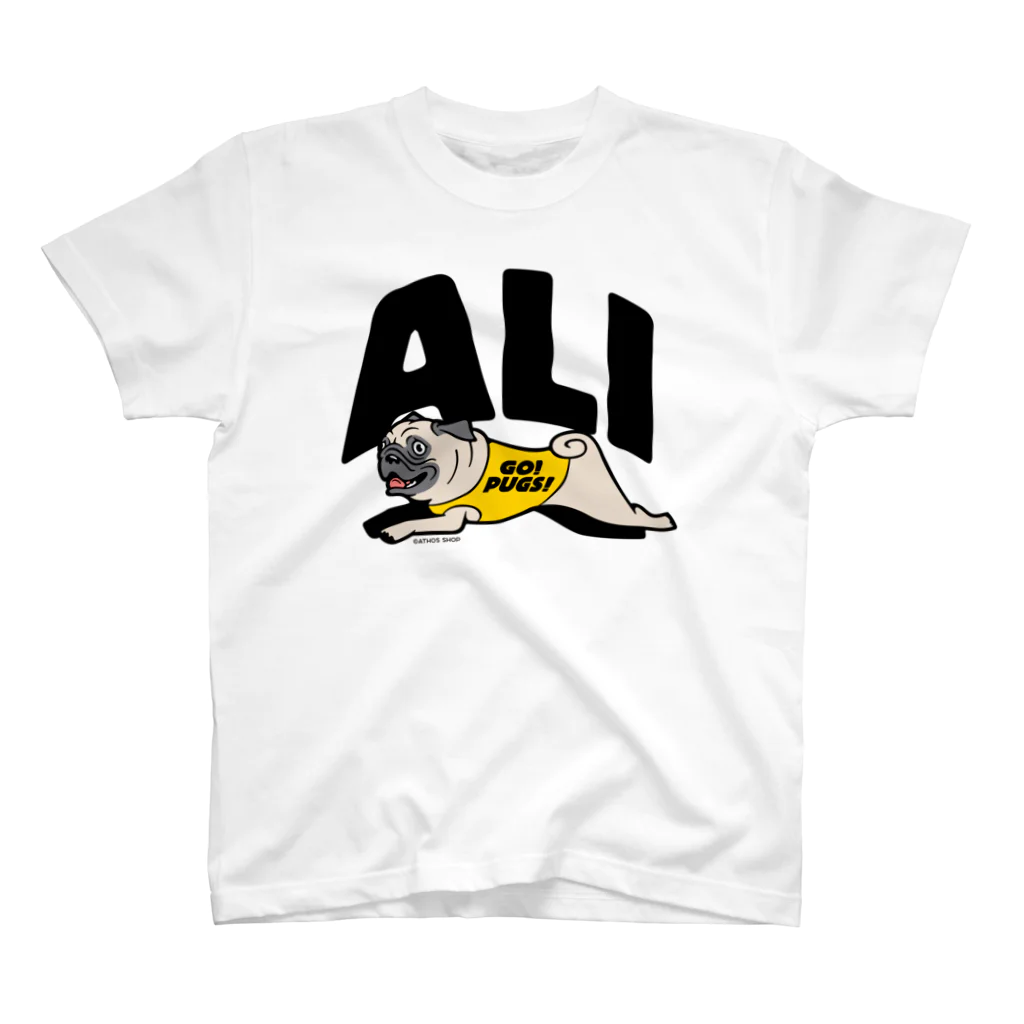ATHOS_SHOPの［購入不可・見本］パグうちの子柄＆名入れ Regular Fit T-Shirt