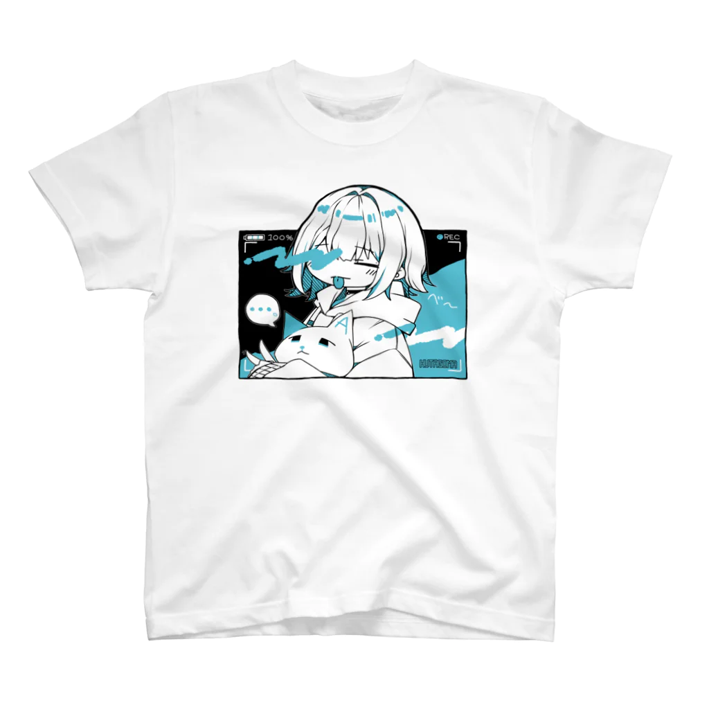 双子麻のべ～っとしてる子　黒 スタンダードTシャツ