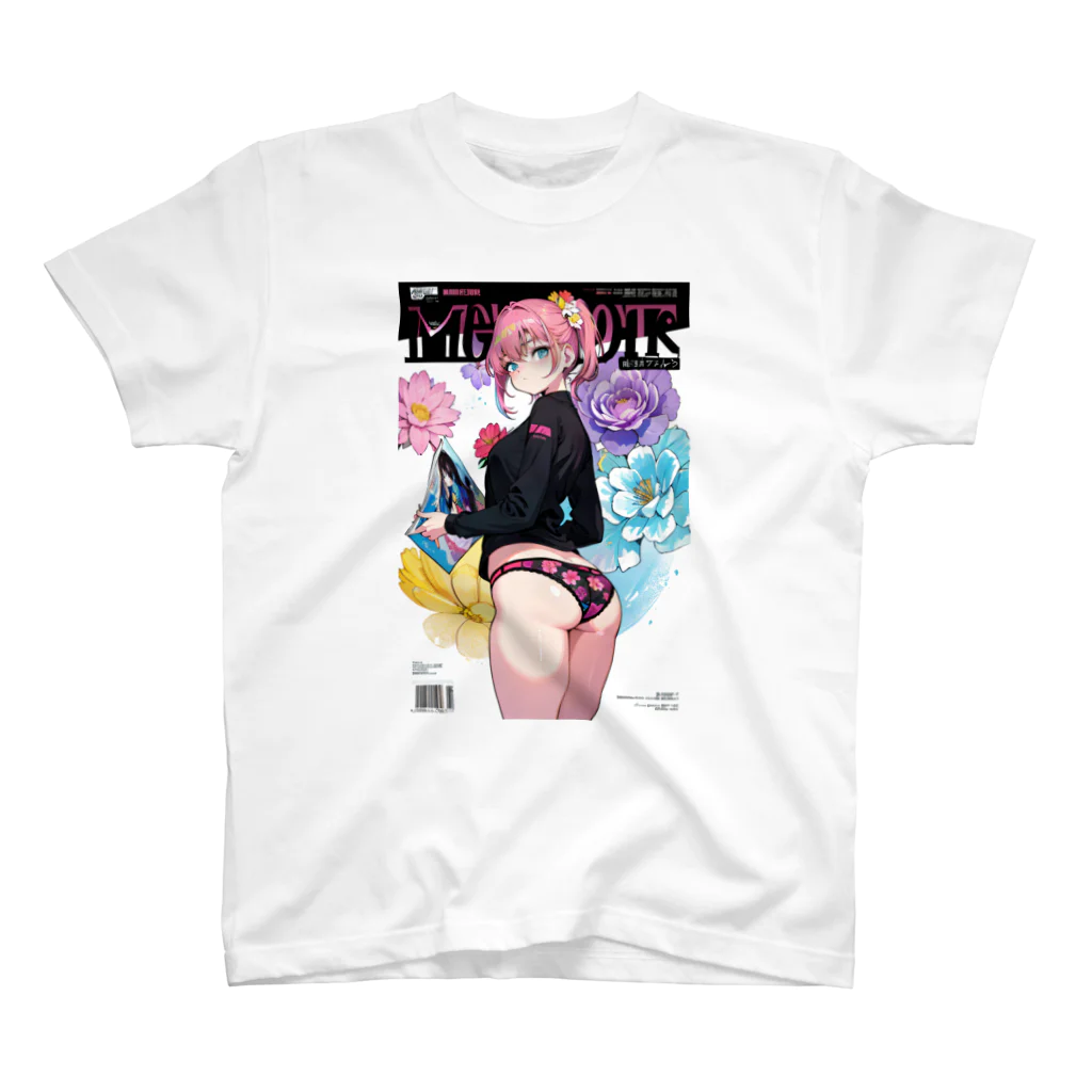 80s pop anime artのリニアなアートスタイル Regular Fit T-Shirt