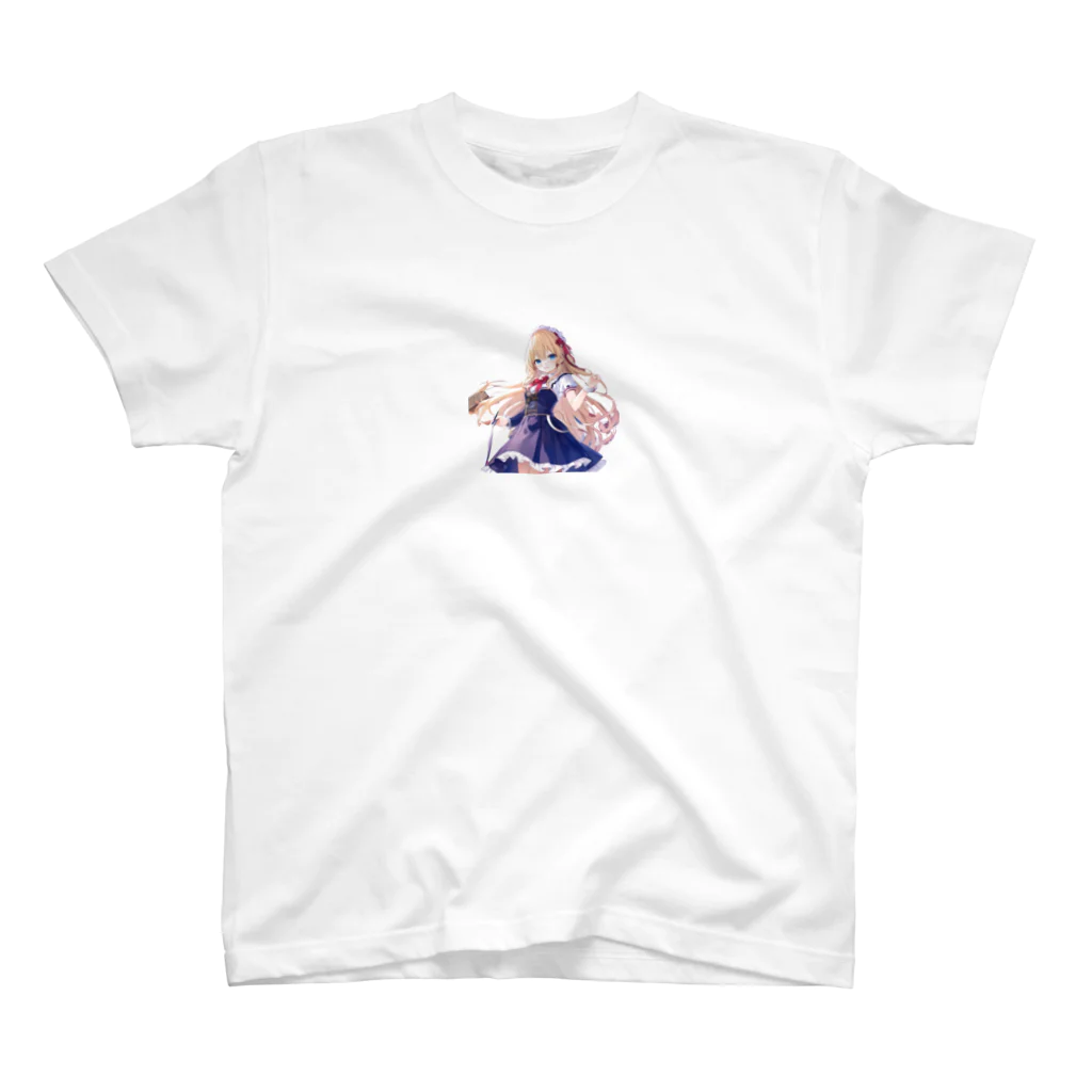 かわいい女の子とシュールな絵のアリスマーガレットちゃん Regular Fit T-Shirt