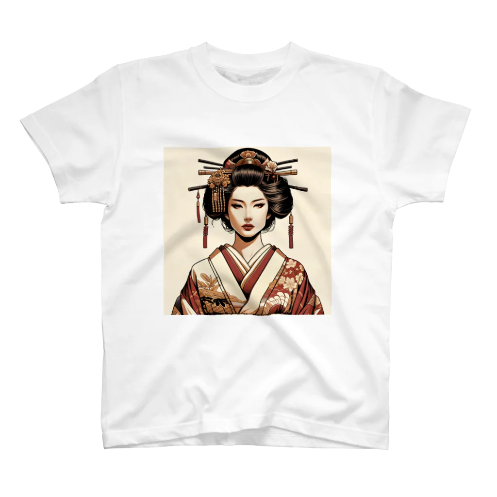 Emerald Canopyの和の粋を纏う、優美な姿Elegance in tradition, a vision of grace. スタンダードTシャツ