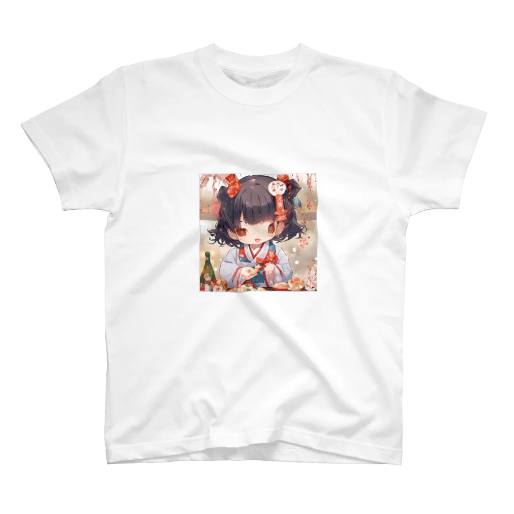 rina-suzuの新春の可愛い女の子 スタンダードTシャツ