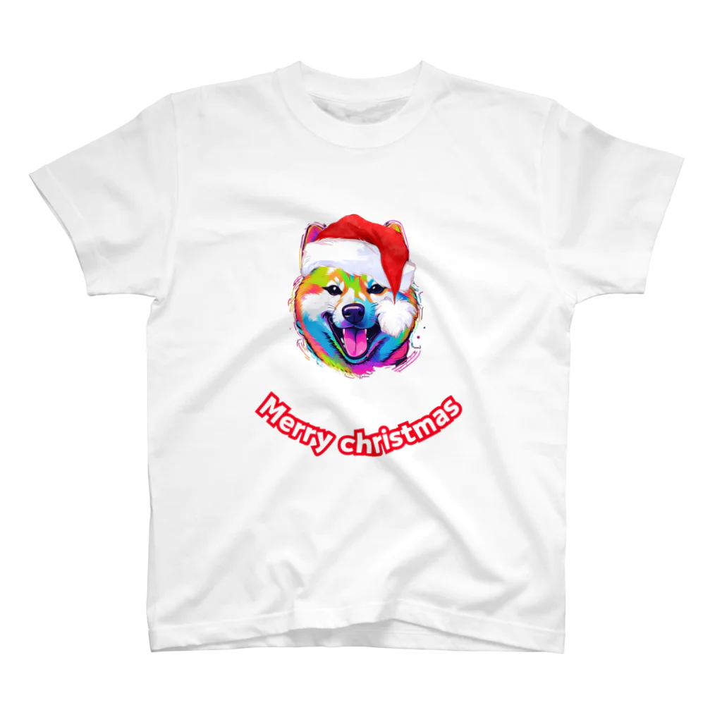 wawmplansの柴犬　メリークリスマス Regular Fit T-Shirt