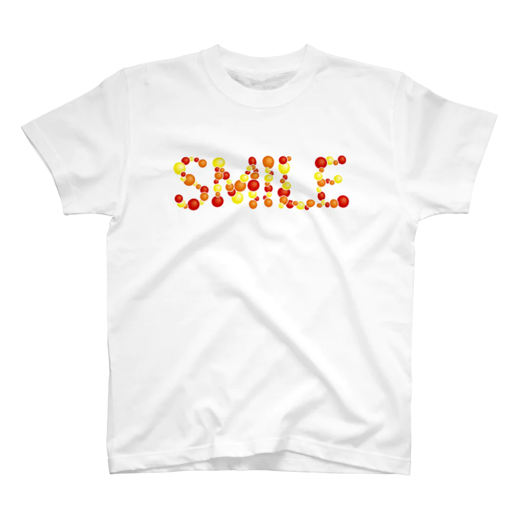 junichi-goodsのバルーン文字「SMILE」（赤色系） Regular Fit T-Shirt