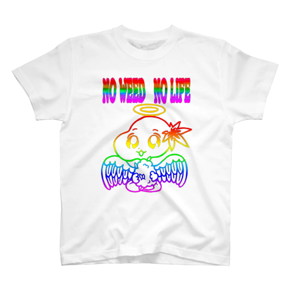 超ゴッドオブグッズ屋さん👼のNO WEED NO LIFE🌈 スタンダードTシャツ