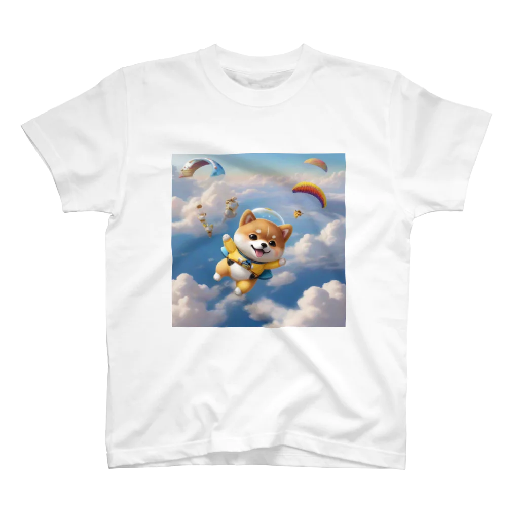 dcgnori／ワンコ画像のスカイ、シバイヌダイブ、 Regular Fit T-Shirt