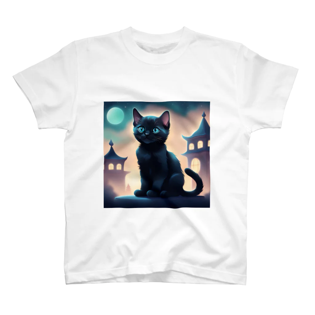 1shina2の夜猫 スタンダードTシャツ