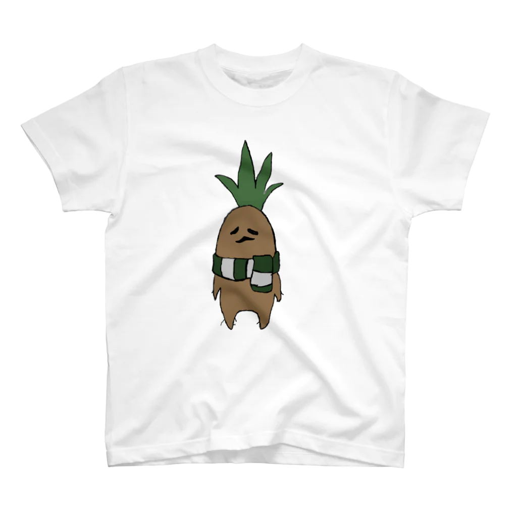 mandrake_chanのﾏﾝﾄﾞﾚちゃん(マフラー付) スタンダードTシャツ