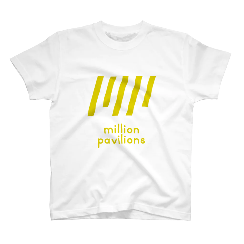 MillionPavilionsRecordsのMPRロゴ（イエロー） スタンダードTシャツ