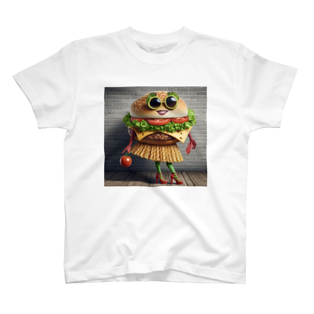 burgersのおしゃれハンバーガージェシー スタンダードTシャツ