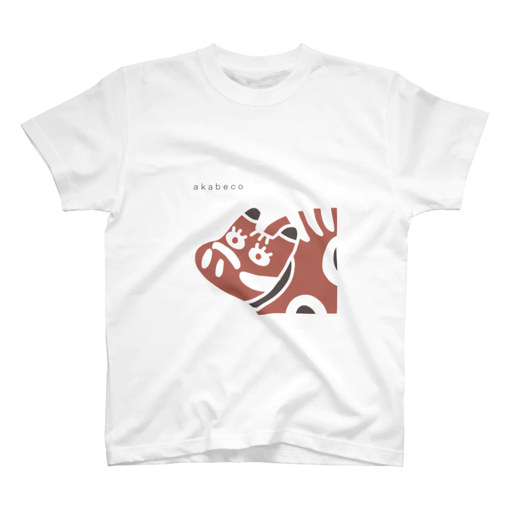 とーる 🇯🇵akabeco/animals/graffitiのakabecoドアップ スタンダードTシャツ