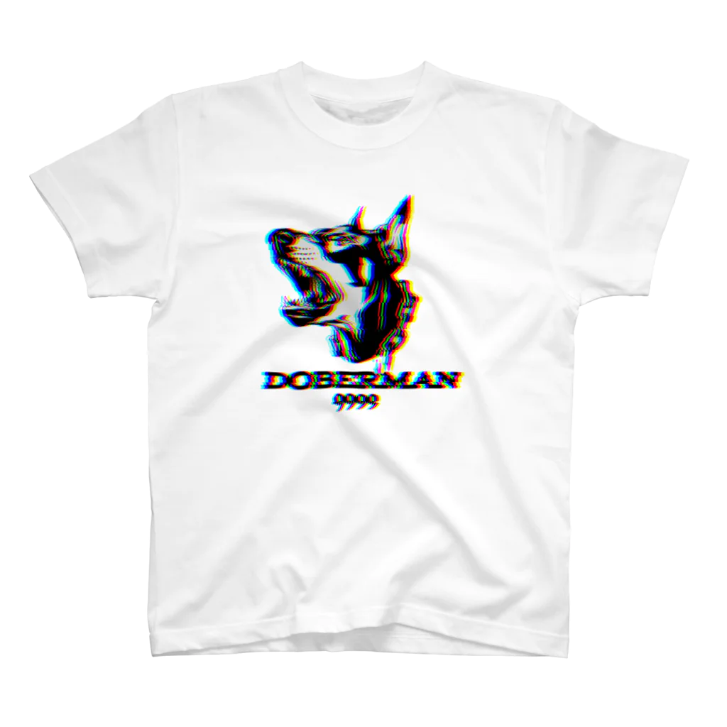DOBERMAN 9999の“グリッチドックF12” スタンダードTシャツ