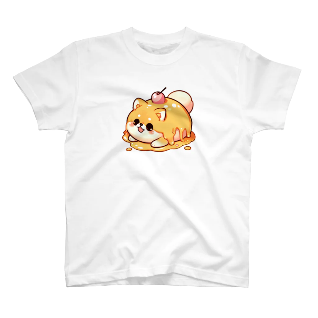 MELTPIAの溶けたポメラニアンくん スタンダードTシャツ