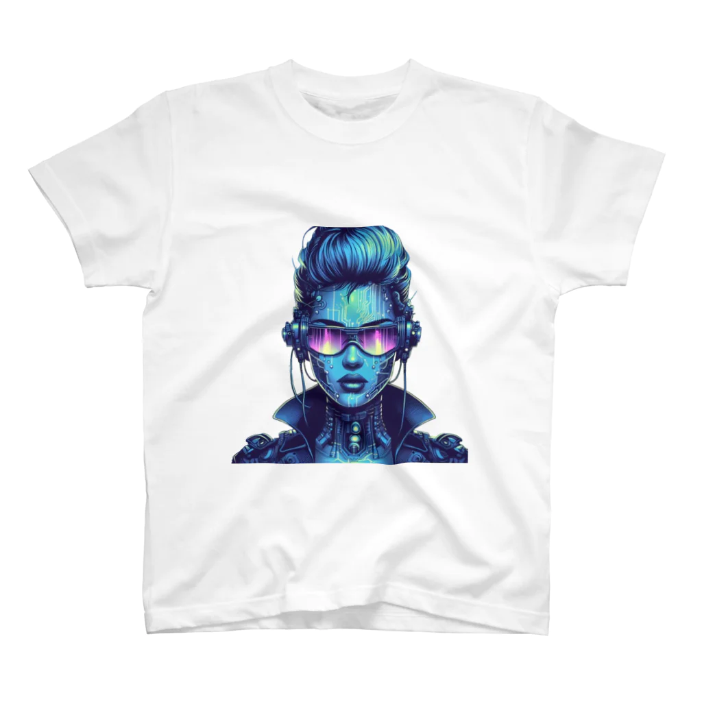 kangekiのサイバーパンクガールNo.2 Regular Fit T-Shirt