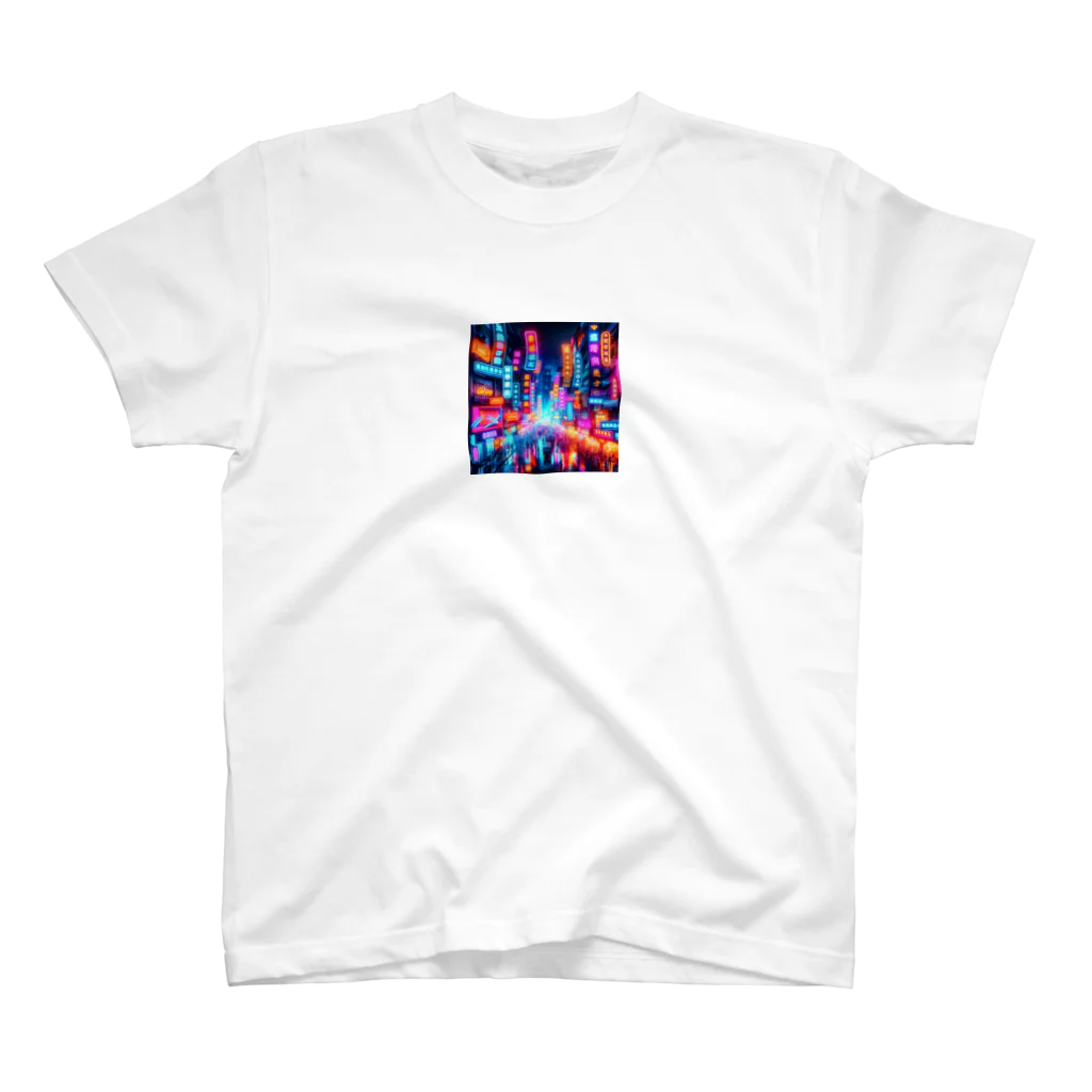 shigetomeのネオンナイト Regular Fit T-Shirt