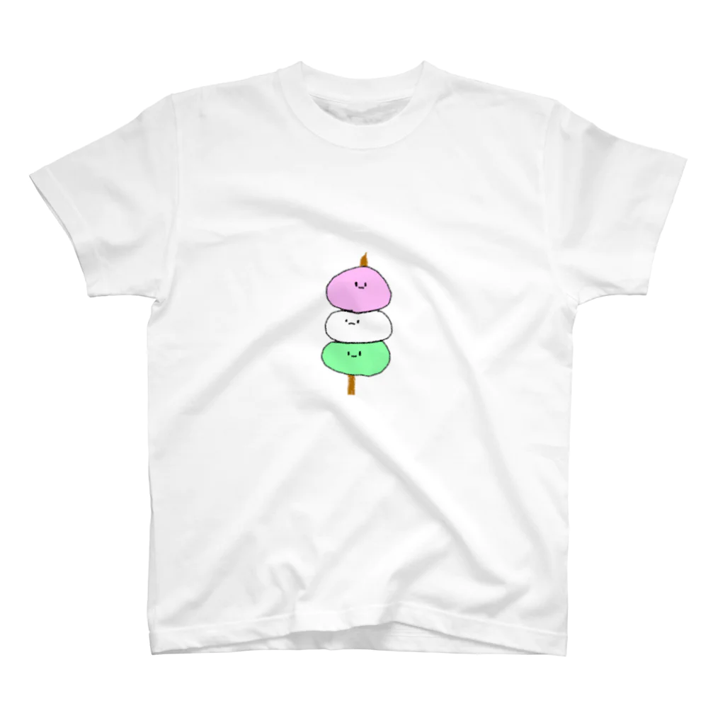 ウーパールーパー商店の三色団子ちゃん🍡 スタンダードTシャツ