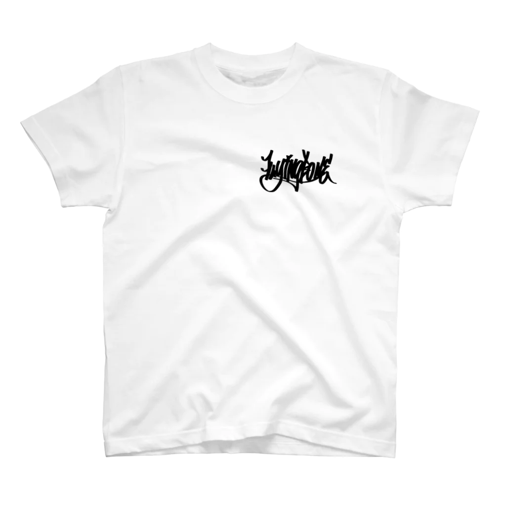 Flying boneの青《降り》龍 Regular Fit T-Shirt