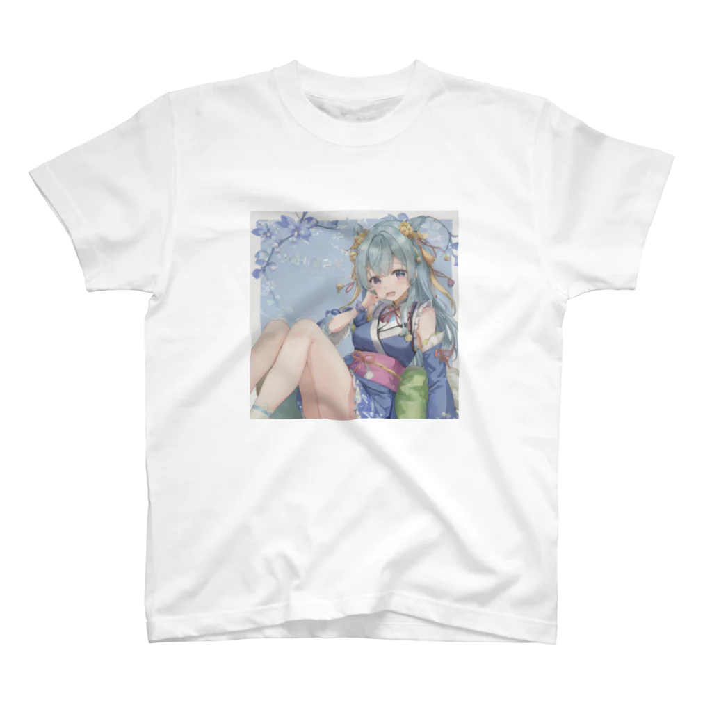 MonMochiの着物の少女 スタンダードTシャツ