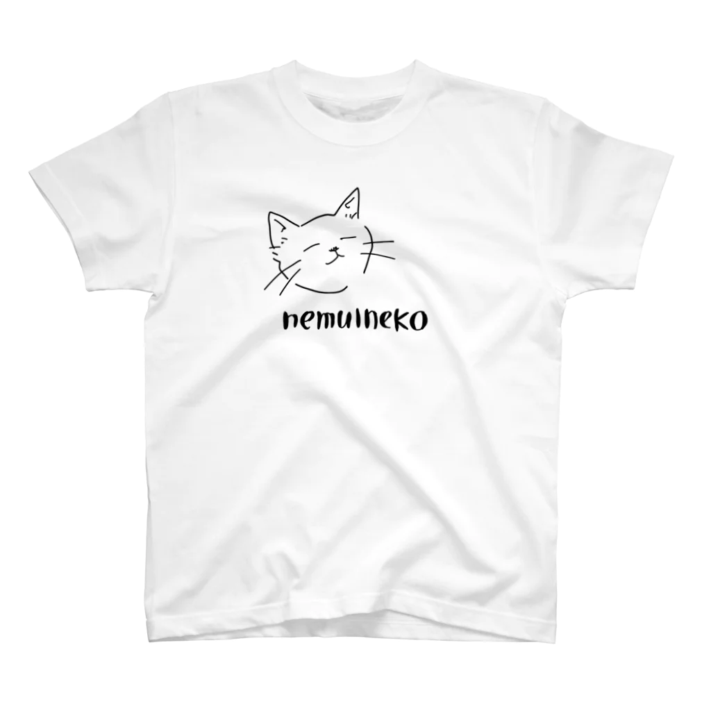 ねこやさんのねむいねこ スタンダードTシャツ