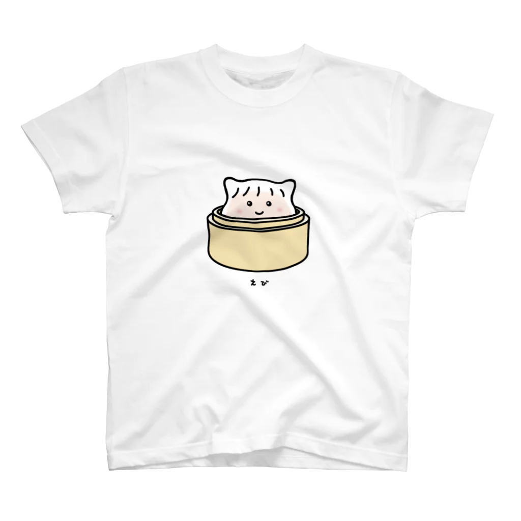 BISCUITの海老蒸し餃子のえびちゃん Regular Fit T-Shirt