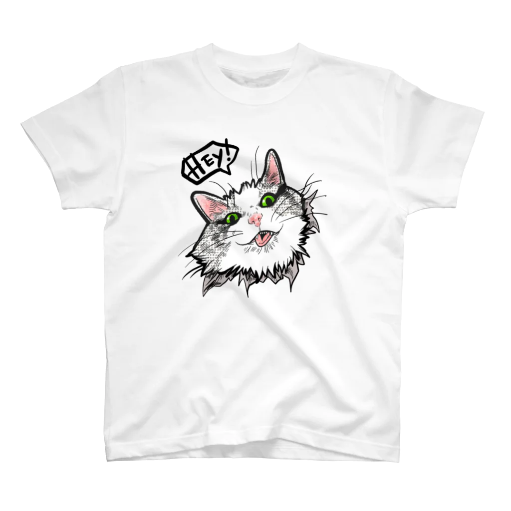 CATS HOLICのHEY! スタンダードTシャツ