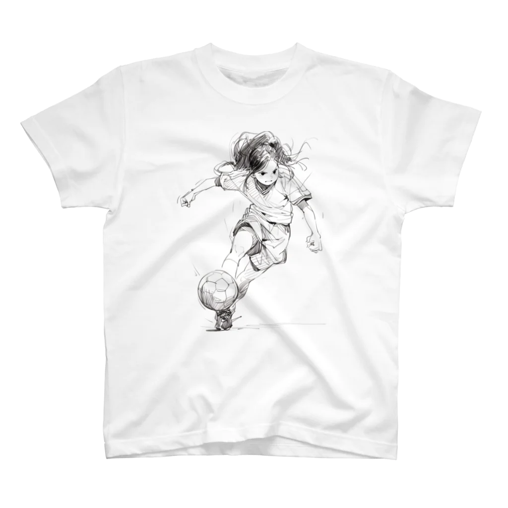 sports_musumeのサッカー女子 Regular Fit T-Shirt