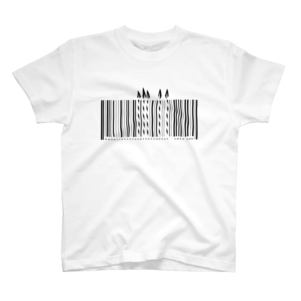 CelsiyのBARCODE_birthday Regular Fit T-Shirt