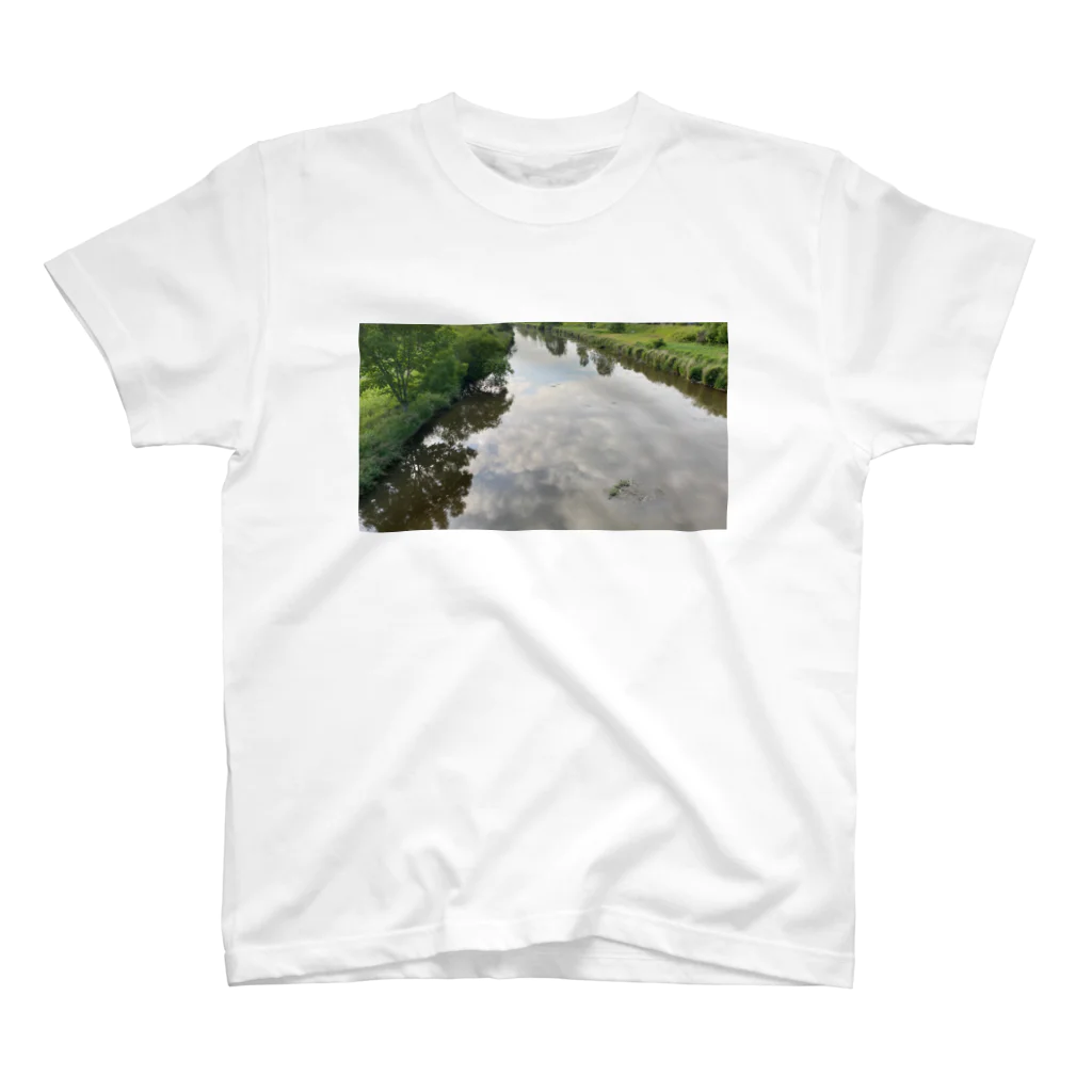 日常をのぞき見してみるの川面 夏の風景 Regular Fit T-Shirt