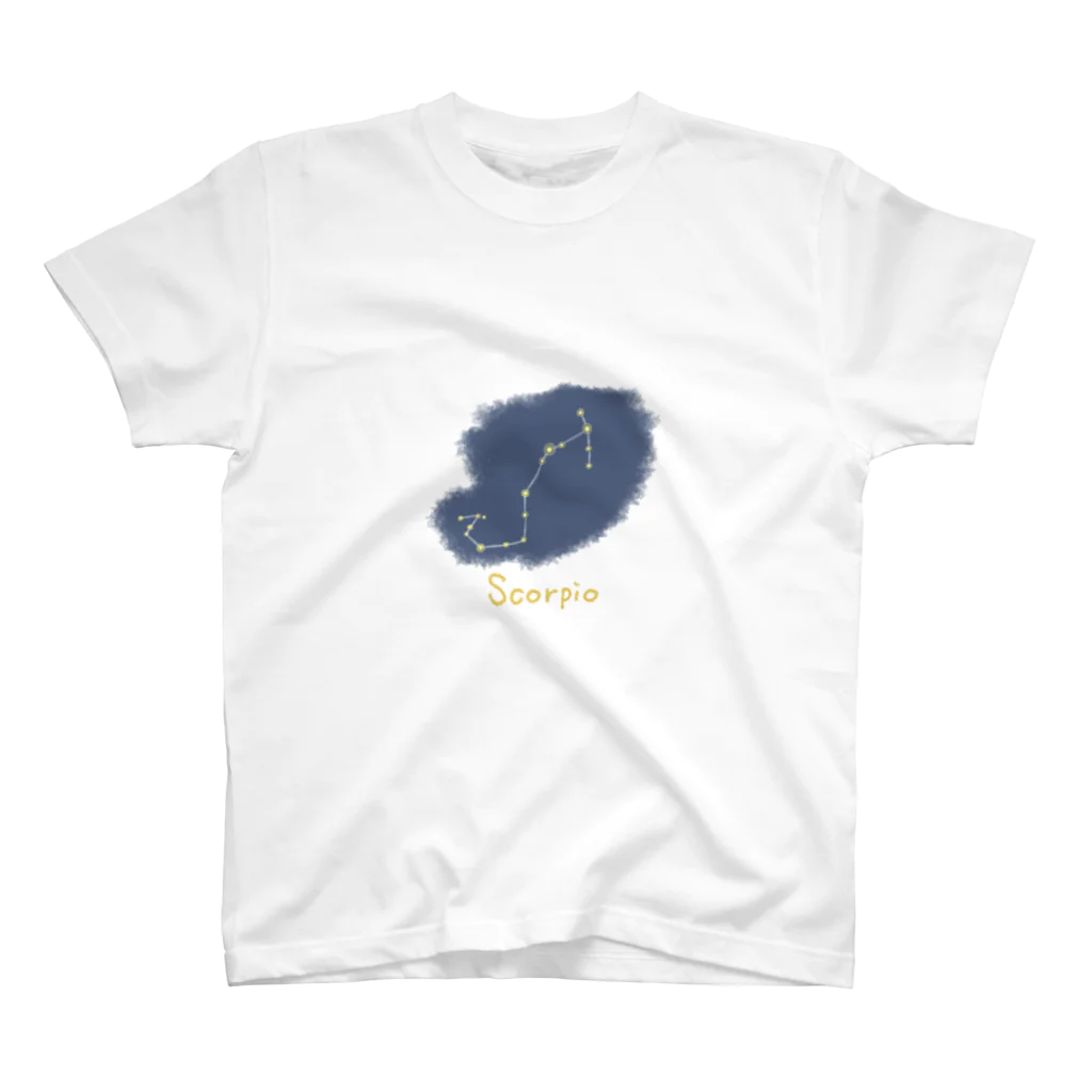 iso_Illustの光る夜空の星座・蠍座 スタンダードTシャツ