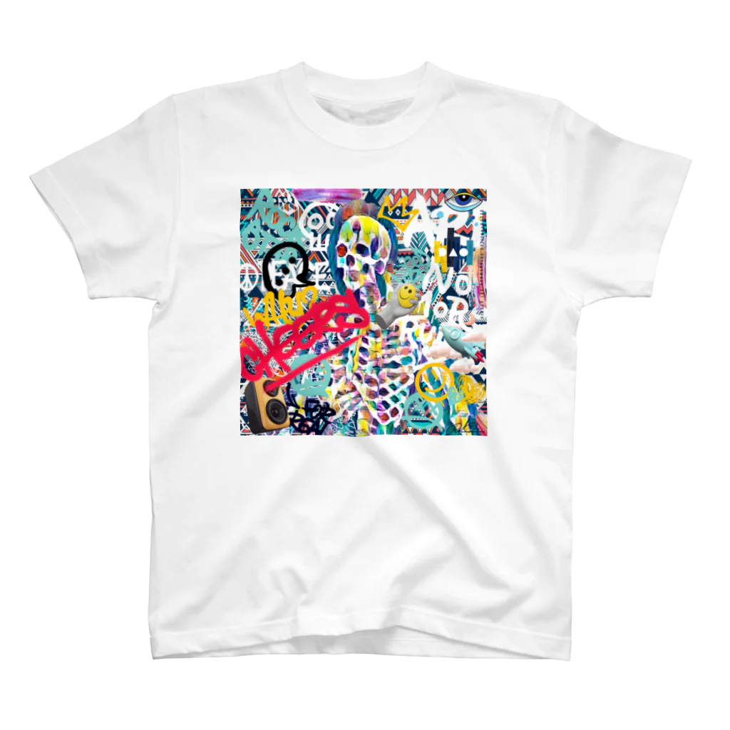 なちゅ楽ライフKAZOKUNOKISEKIのGAIKOTSU～RyokonishiNFT SELPHY スタンダードTシャツ