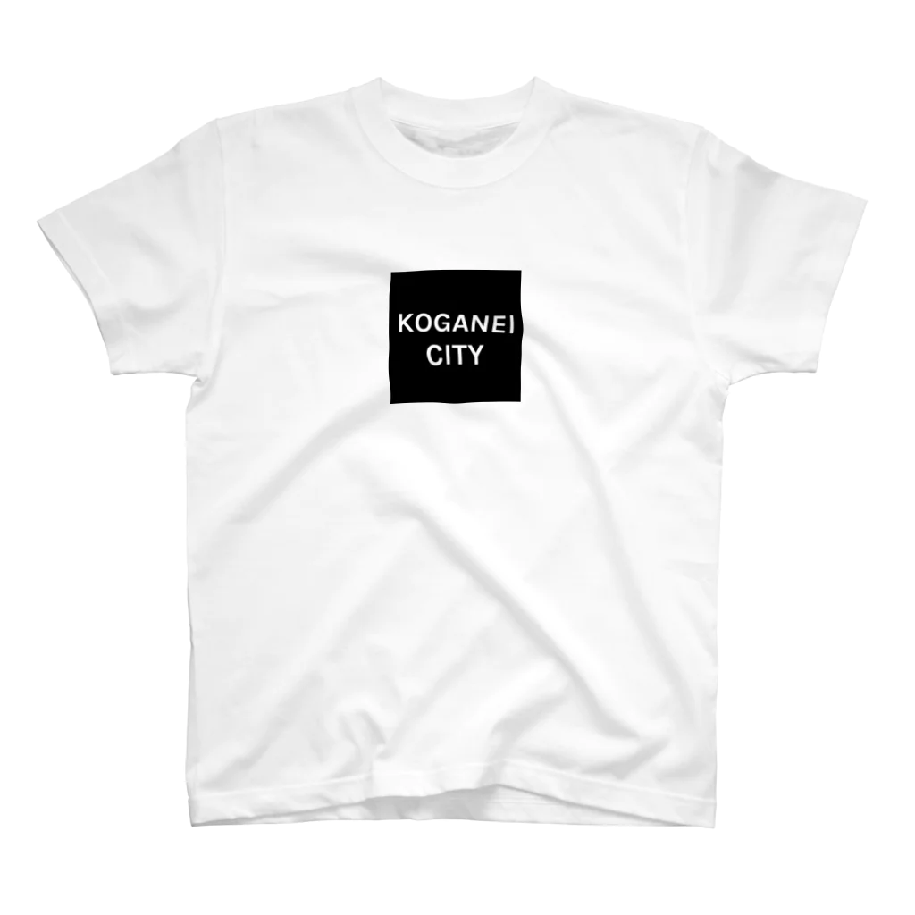 oshiri-shinのKOGANEI CITY BOX LOGO Regular Fit T-Shirt