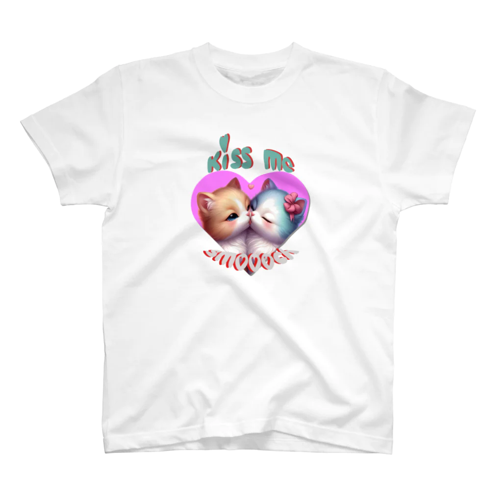 iisseiiのKiss me cat  Valentine's Day  スタンダードTシャツ