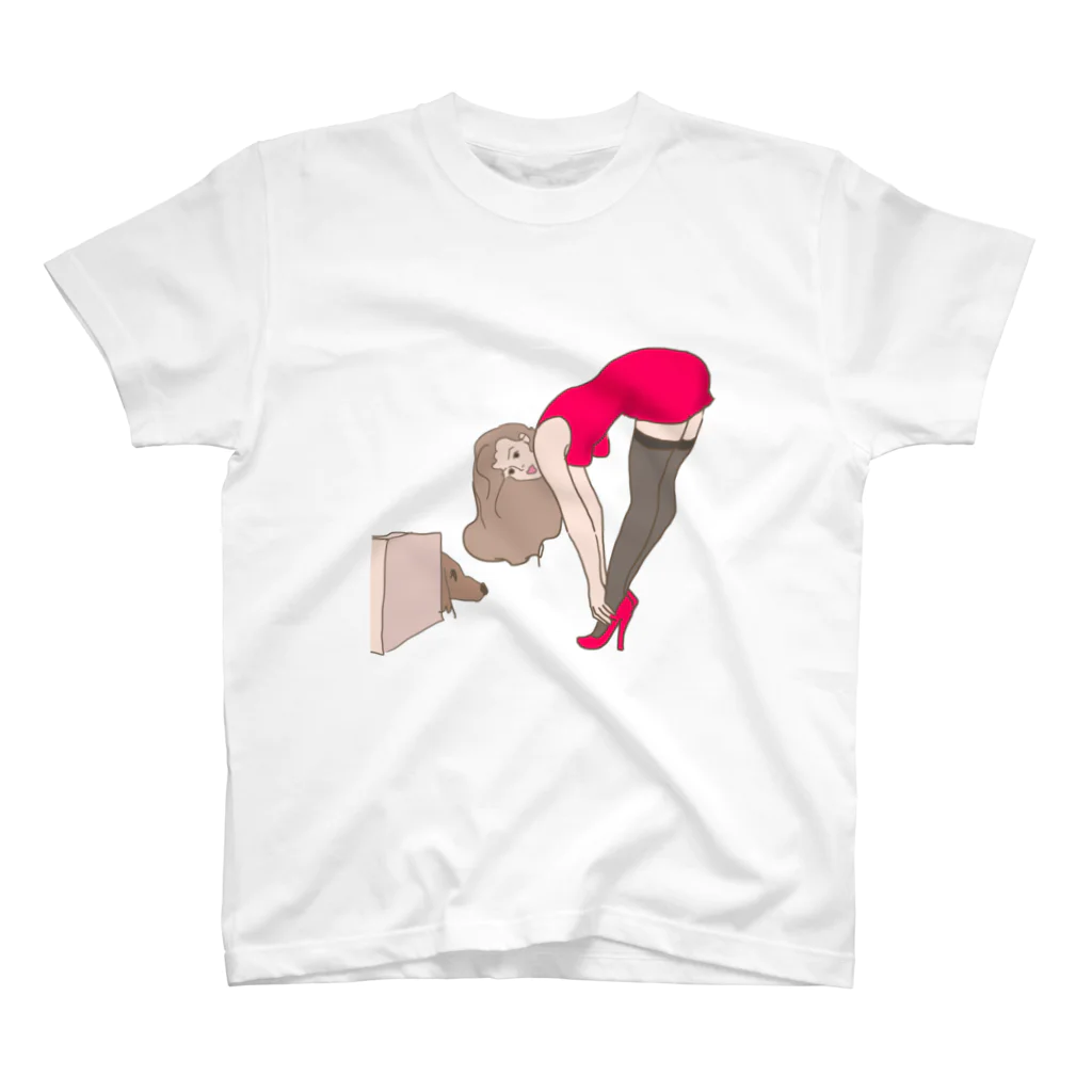 BONBONのPinup girl-puppy スタンダードTシャツ