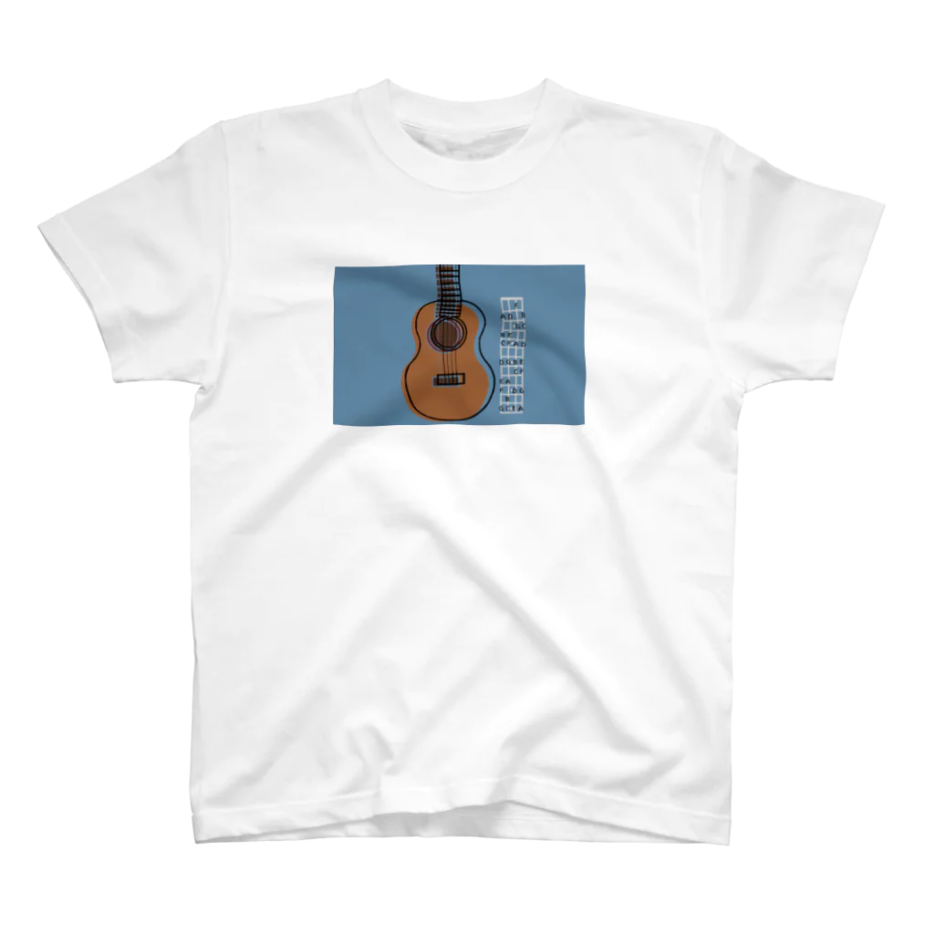 4strings factoryのUkulele Fretboard Regular Fit T-Shirt