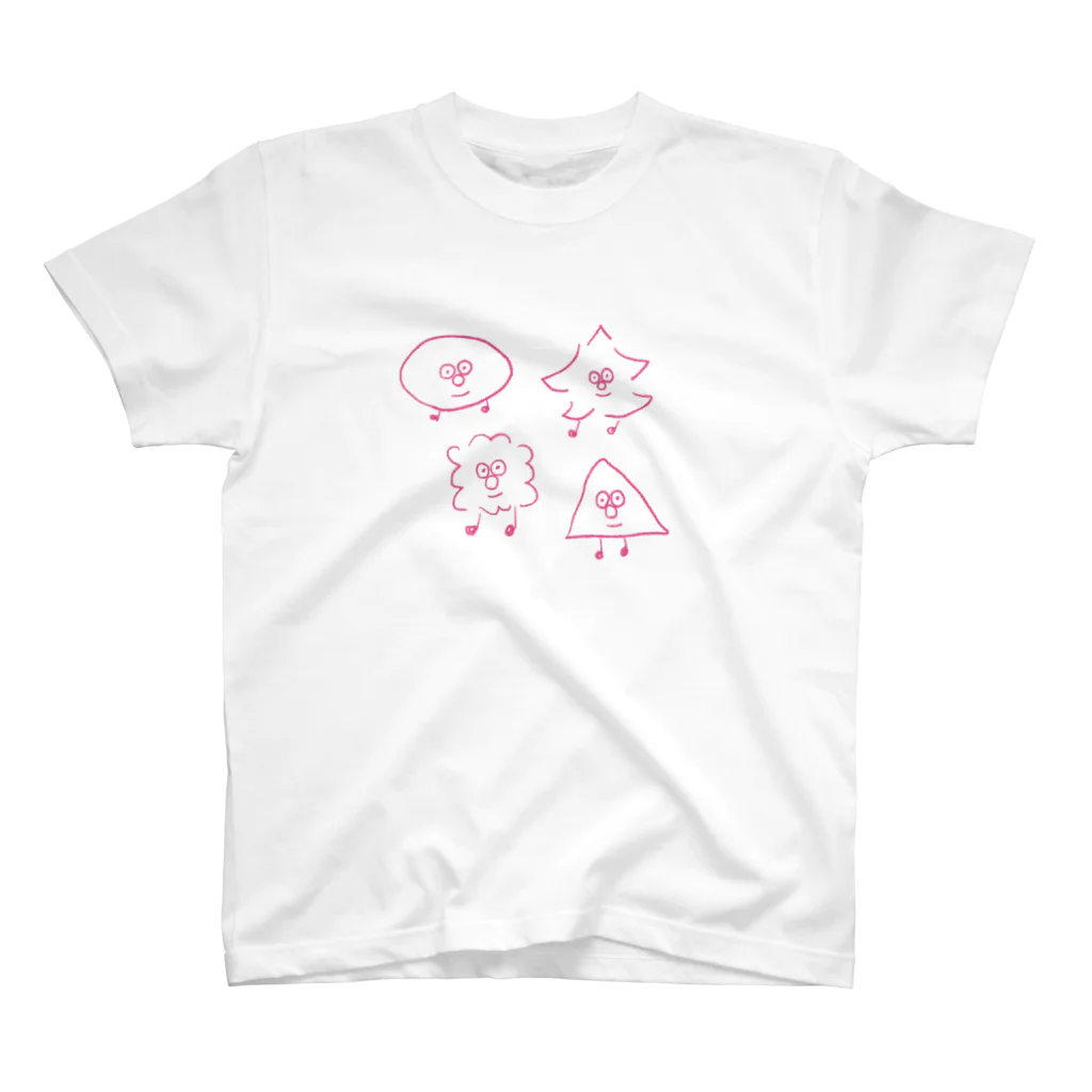 ゆるいイラストのあなたを見つめてる子たち スタンダードTシャツ