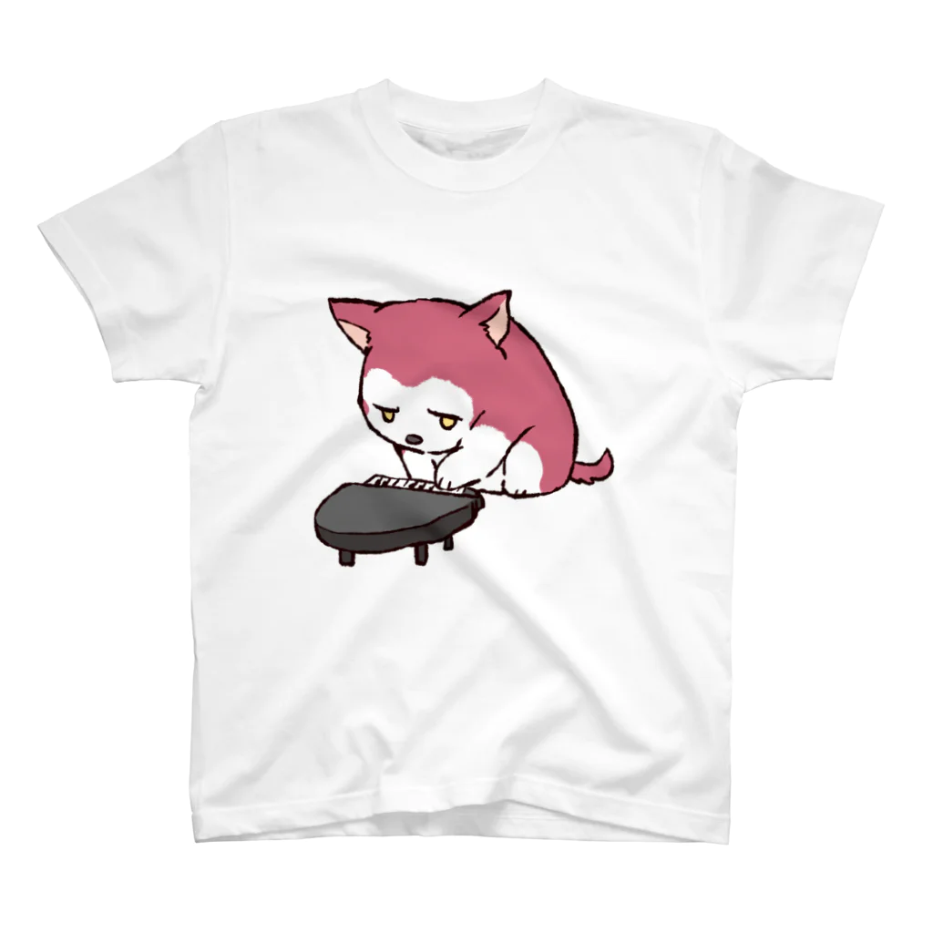 ちるふショップのちるふ（ピアノが得意な狼） スタンダードTシャツ