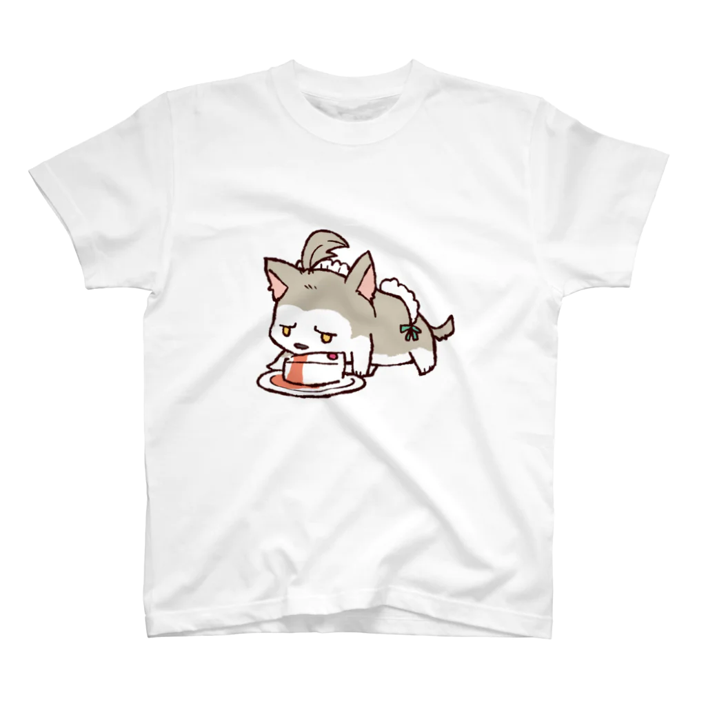 ちるふショップのちるふ（こっそりメイドしてる狼） スタンダードTシャツ