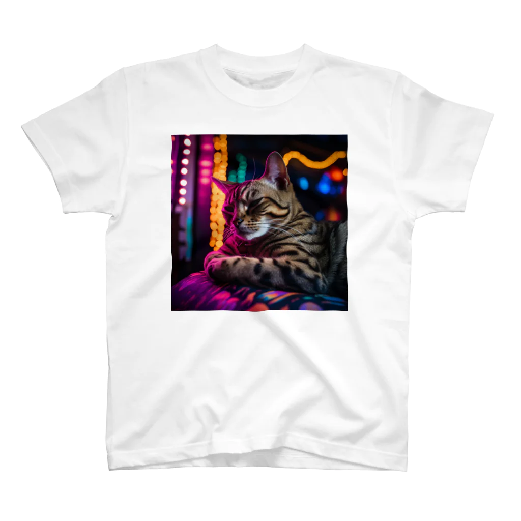 ネオンストリートANIMALのベンガル#2【ネオンストリートcat】 スタンダードTシャツ