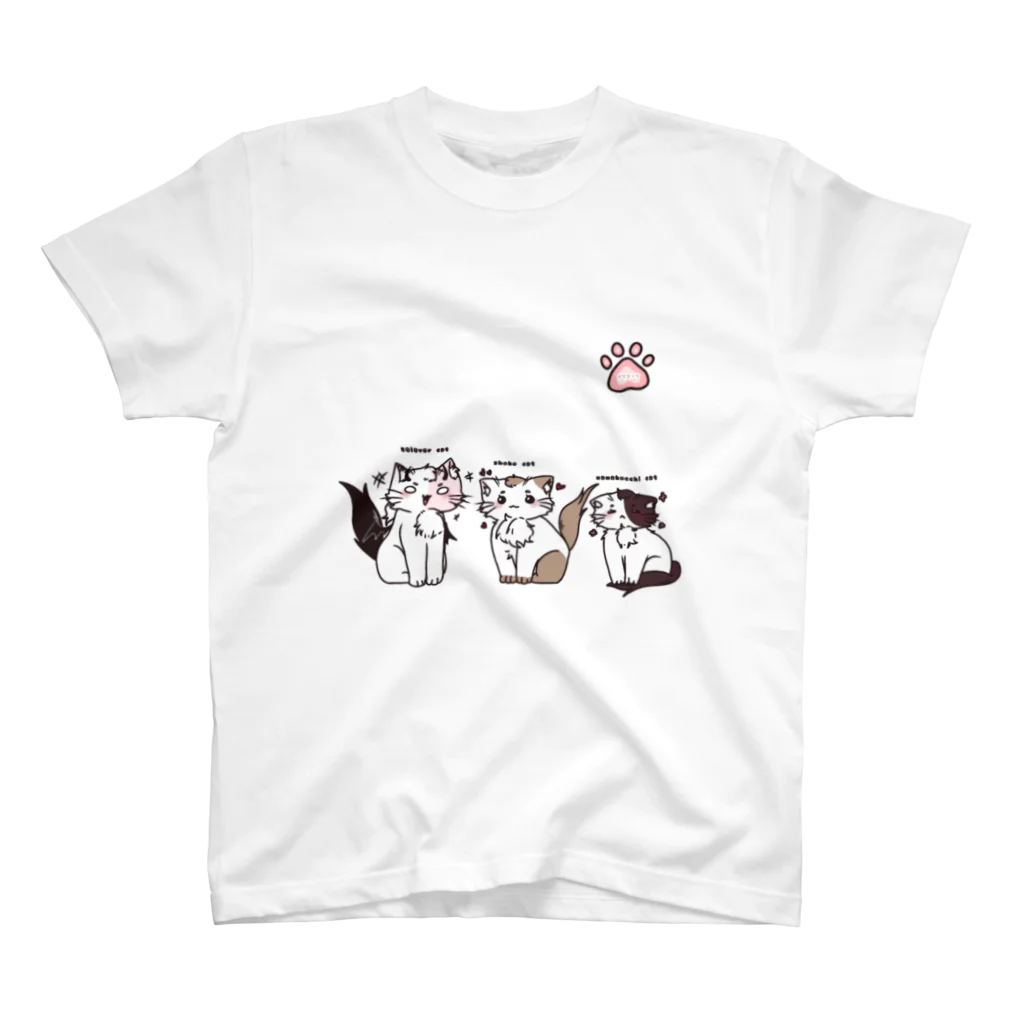 ナマコっちのナマコっち猫登場 スタンダードTシャツ