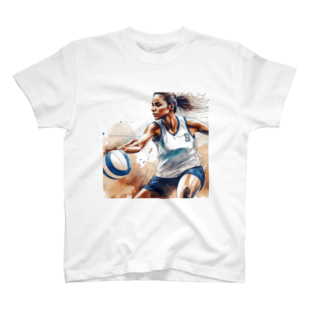 "VOLLEYBALL: FAN"の"VOLLEY VIBES" Tシャツ スタンダードTシャツ