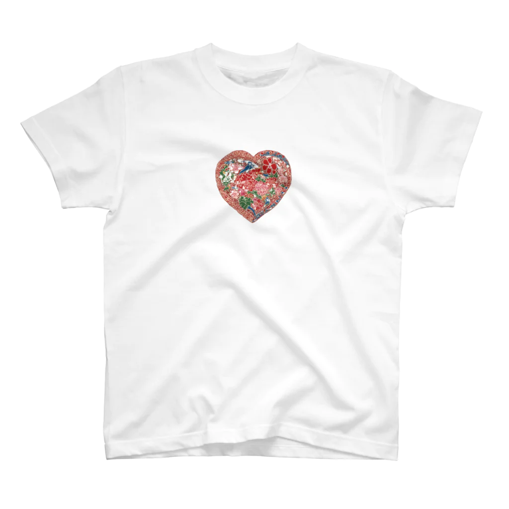 HeartyTimeのハート紅型 スタンダードTシャツ