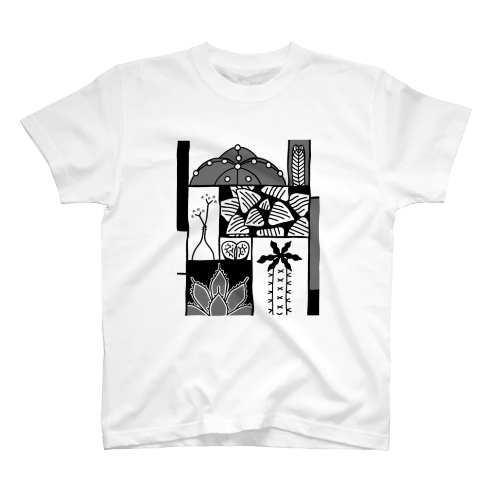 DOTEKKOのT-29 succulents graffiti Regular Fit T-Shirt