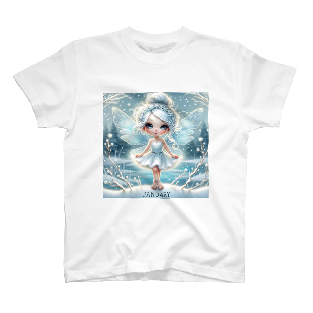 the blue seasonの冬の魔法 - 1月の妖精 スタンダードTシャツ