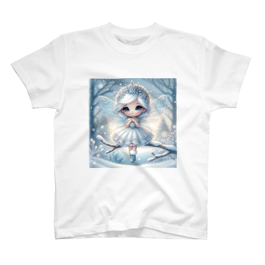 the blue seasonの霜のキス - 雪原の小さな守護者 スタンダードTシャツ