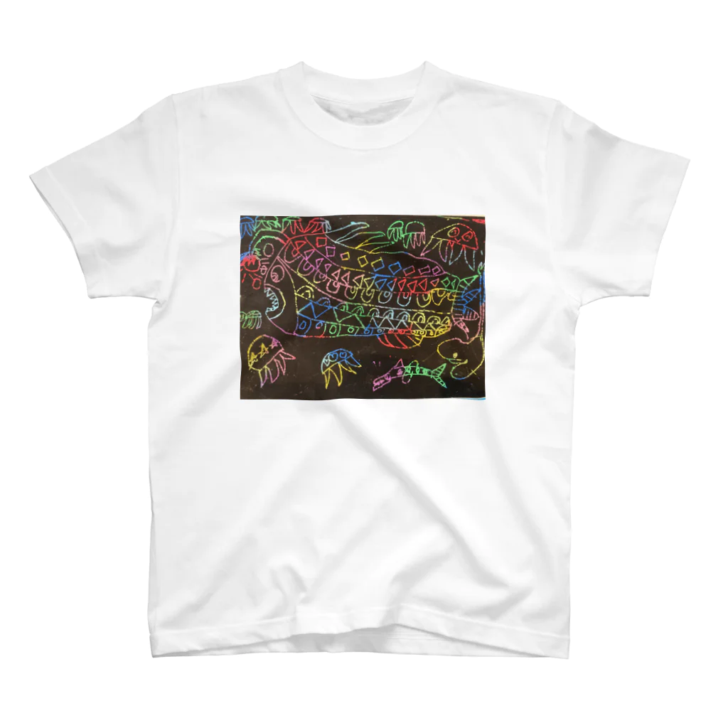 Haz&Joe art productsのナイトウォーク　ちょうちんあんこう スタンダードTシャツ